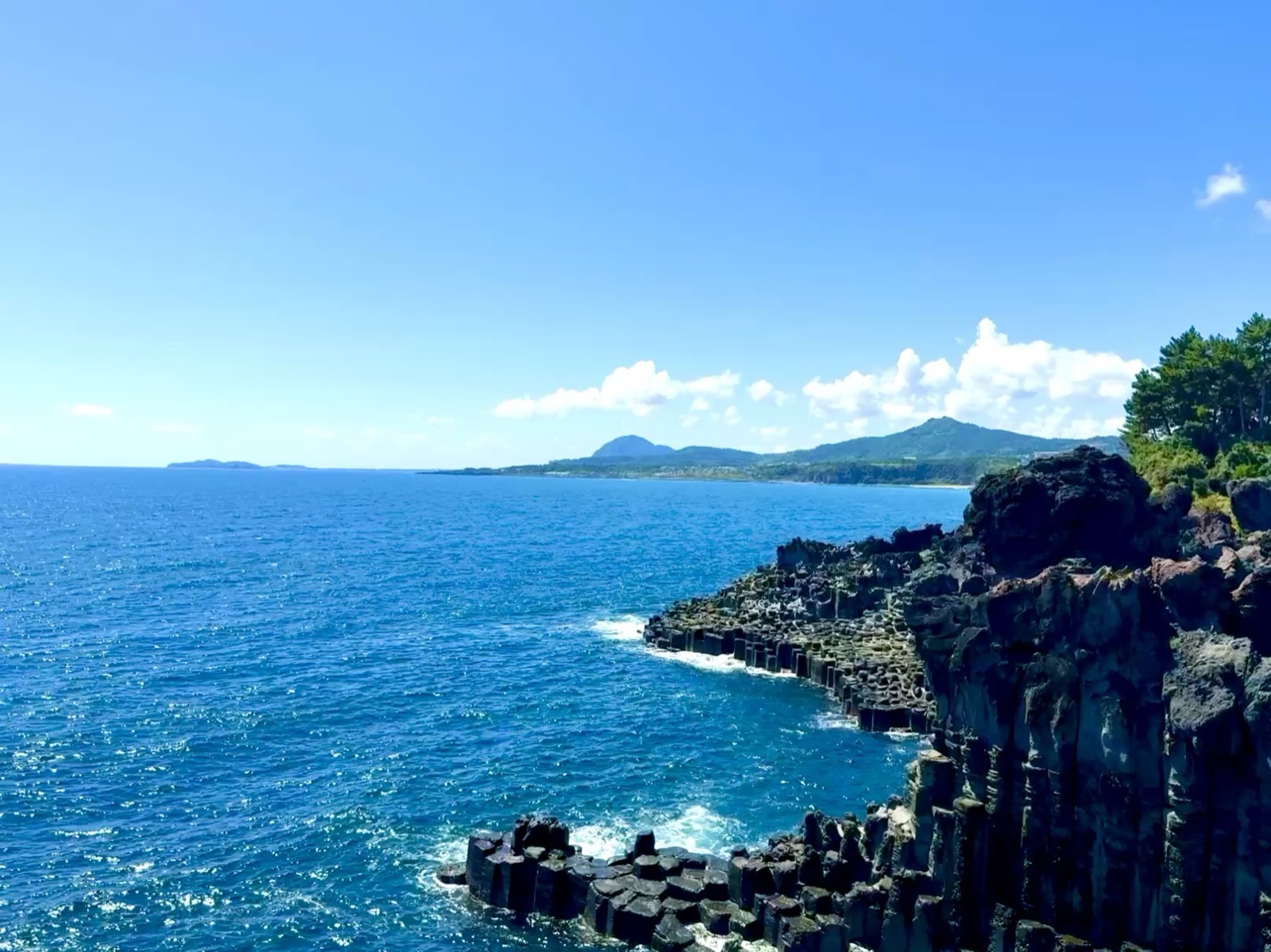 济州岛柱状节理